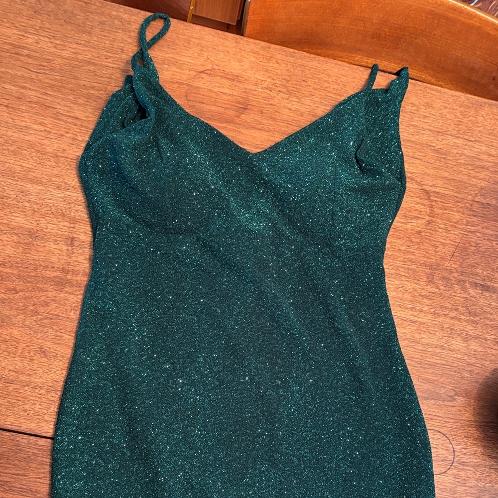 Revamped Green Glitter Dress